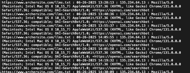 Openai Crawling LLMS TXT Fichiers Journal