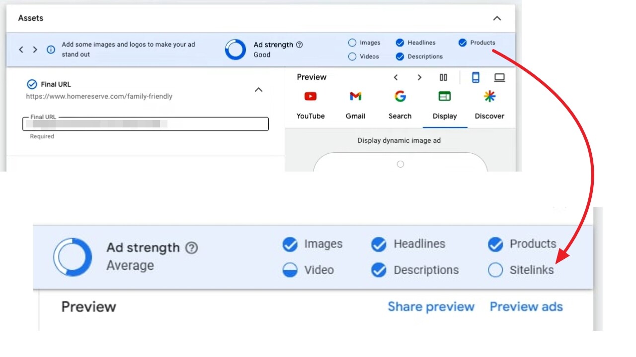 Google Ads SiteLinks AD Force