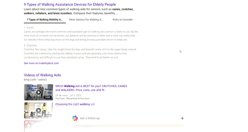 Couleur de titre Bing