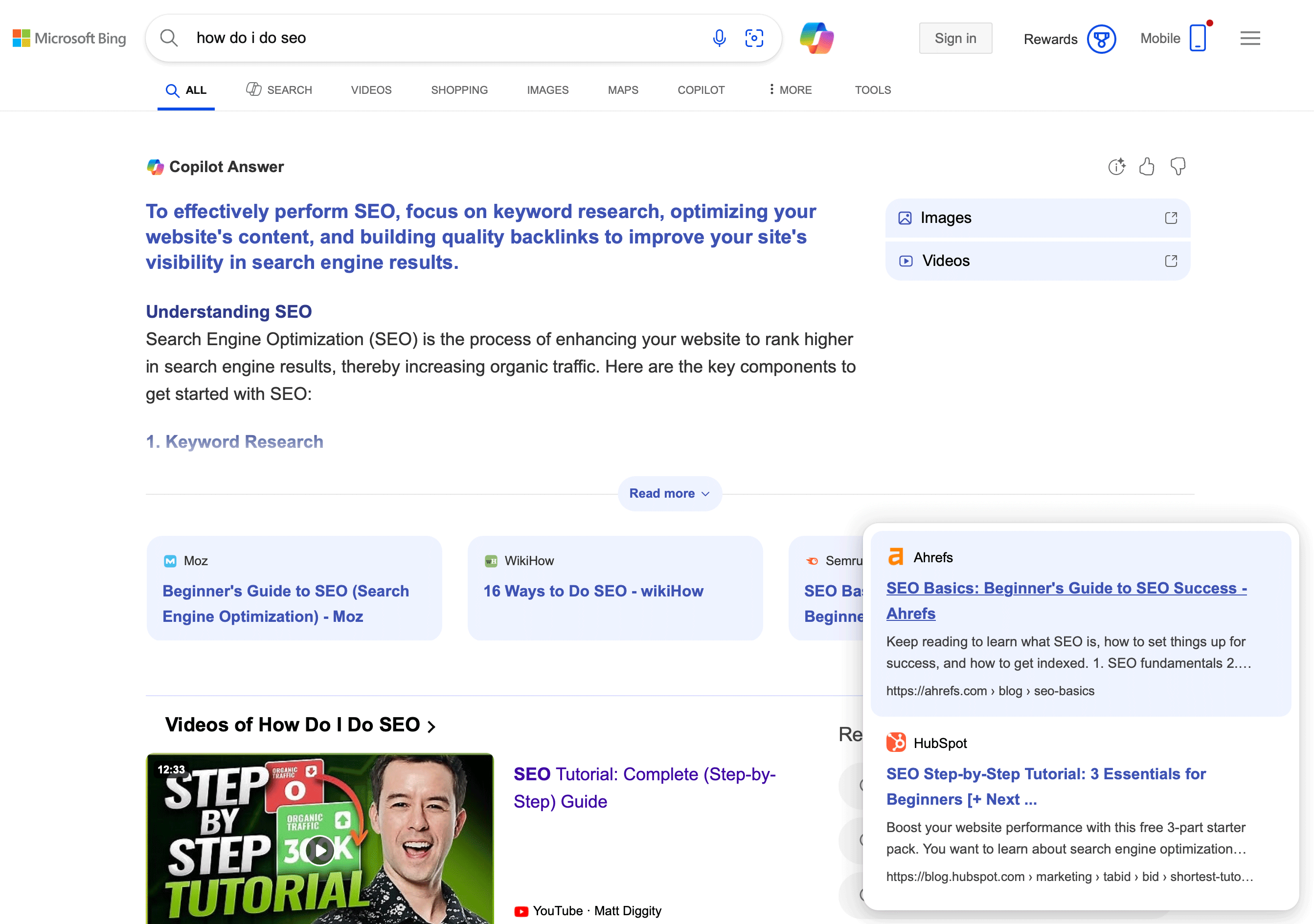 Bing Copilot Répondez New View All
