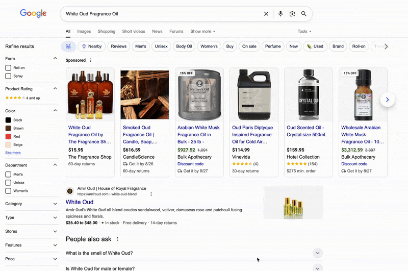 Popup de coupon de shopping google continue