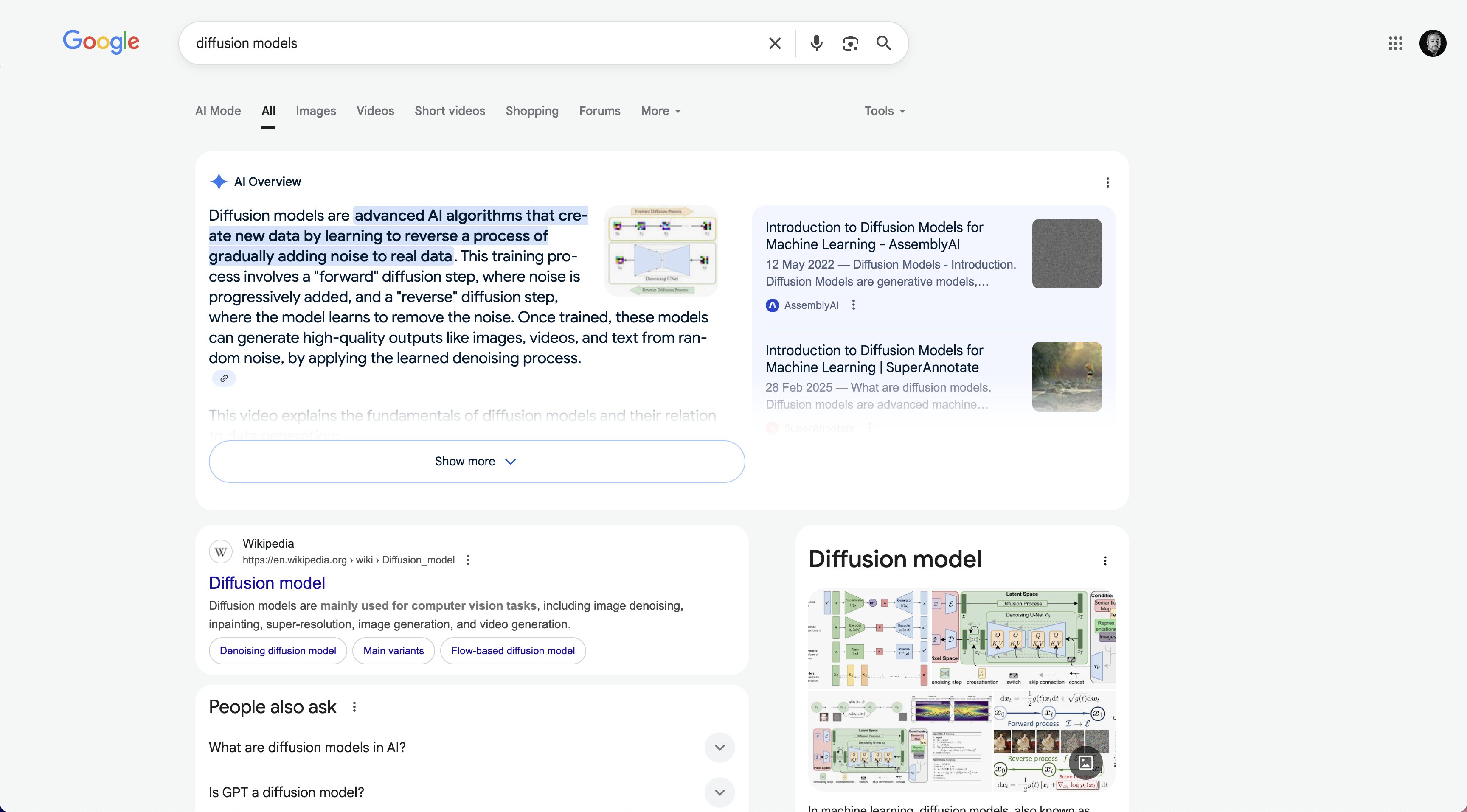 Extrait de recherche de recherche sur google arrondi