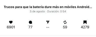 Résumé des statistiques dans les bobines