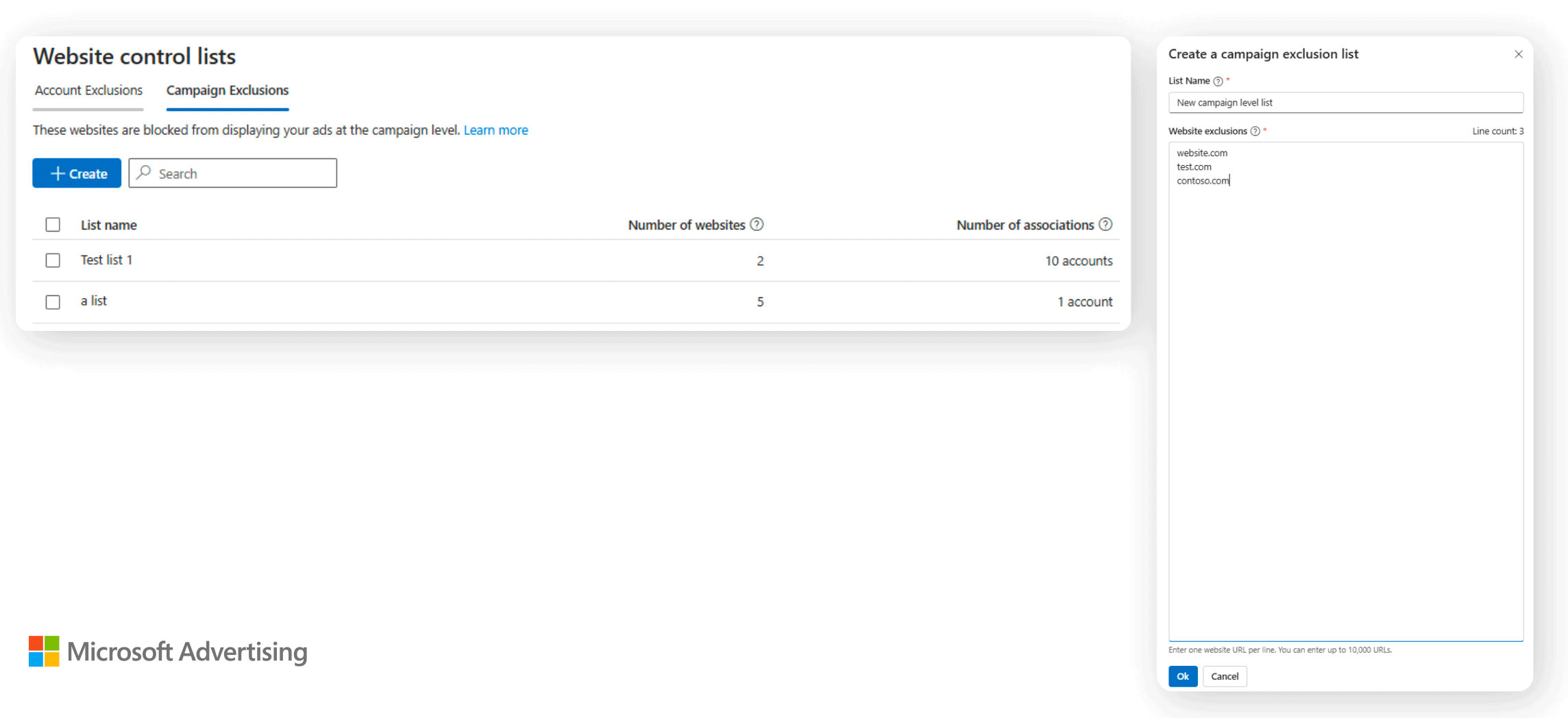 Microsoft Advertising met à jour les exclusions du site Web