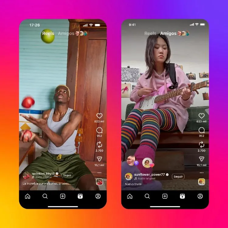 Friends Instagram enroulés