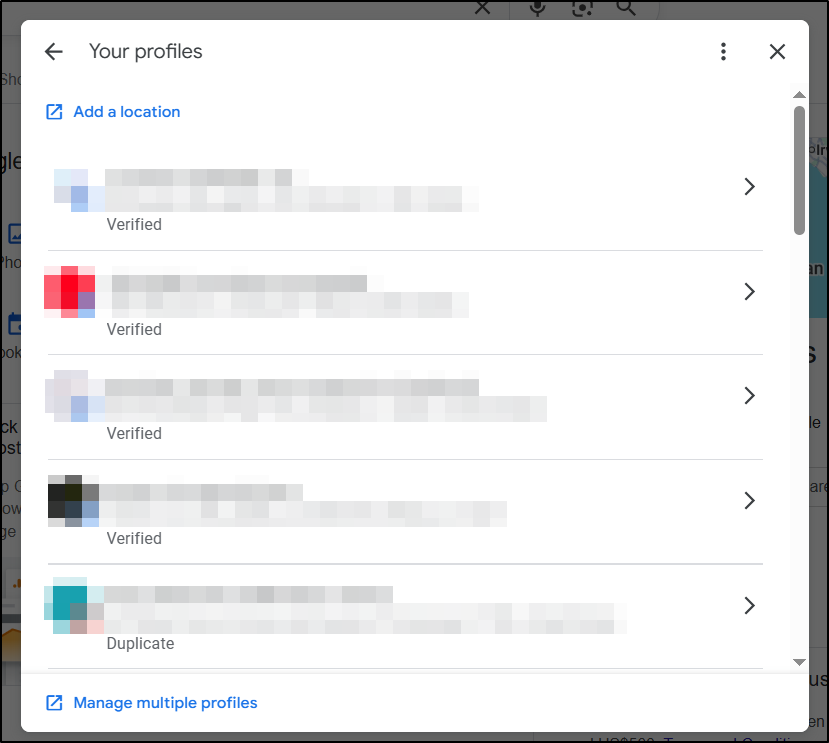 Google Business Profiles Profile Button superposition Action