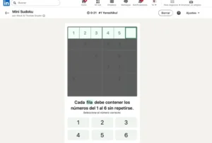 Mini Sudoku, le nouveau jeu sorti par LinkedIn