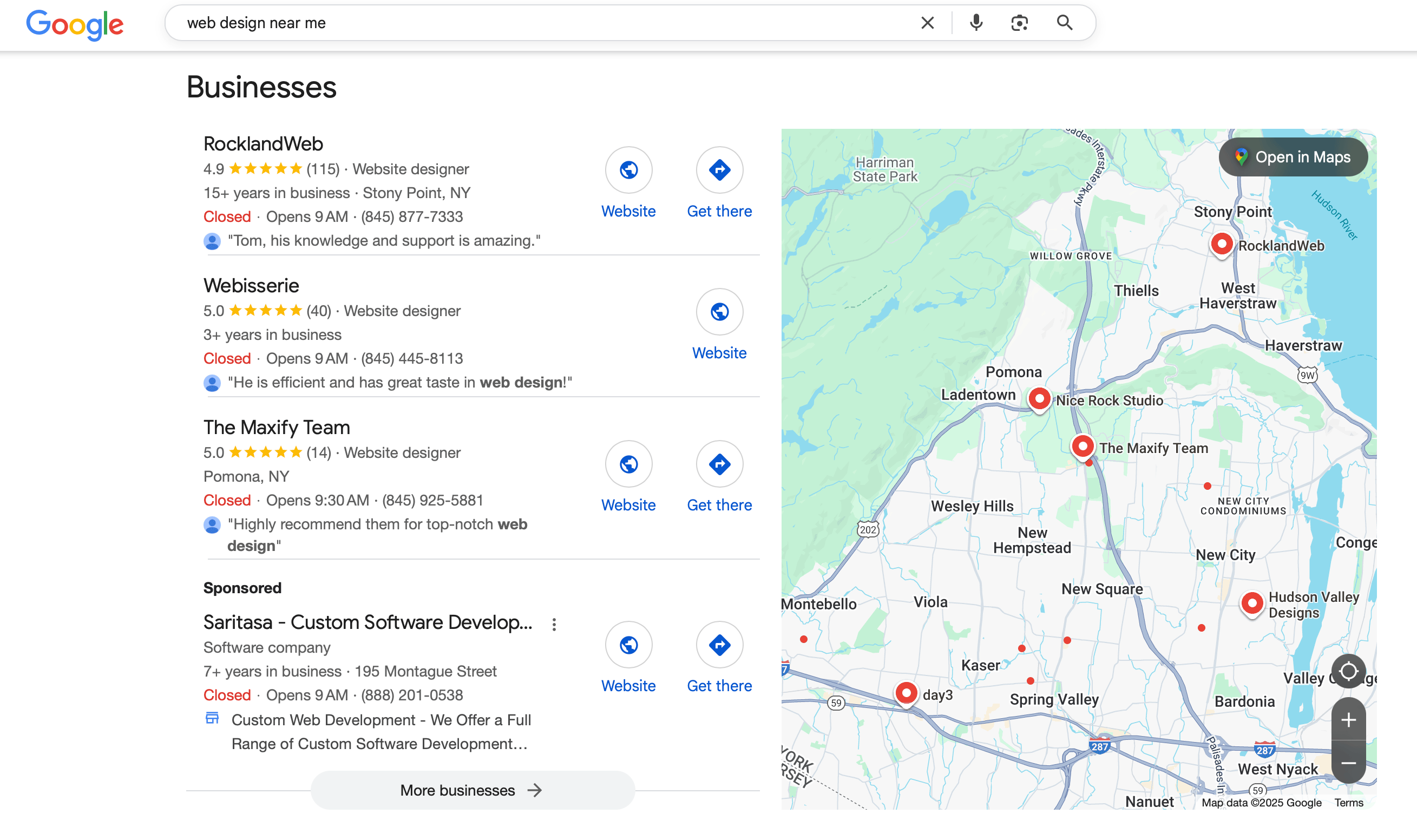 Bouton google local y arriver