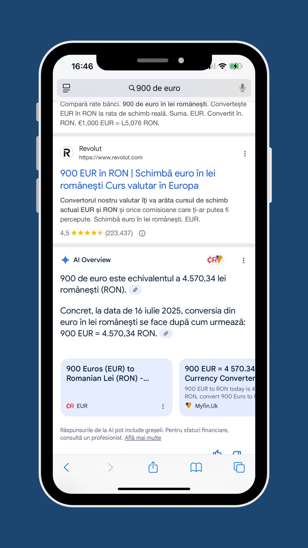 Taux de change Google AI