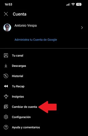 Choisissez un autre compte