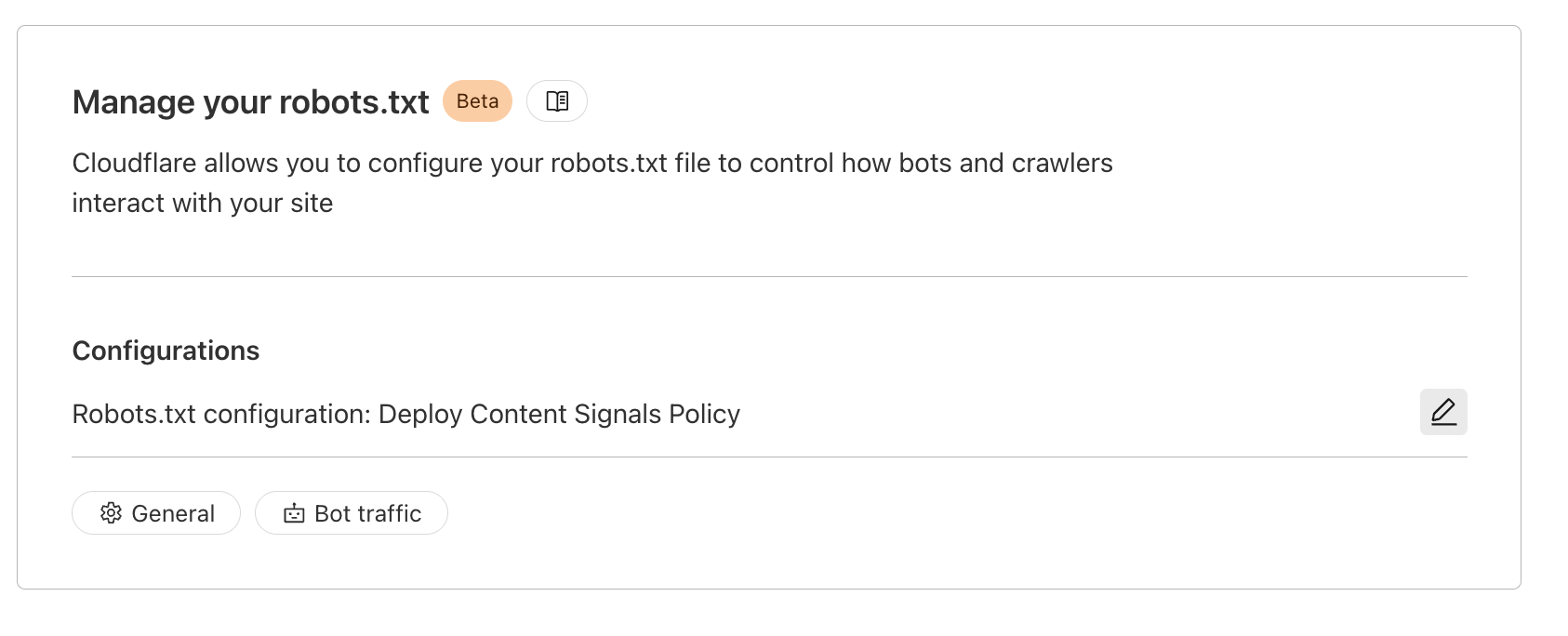 Cloudflare gérer les robots
