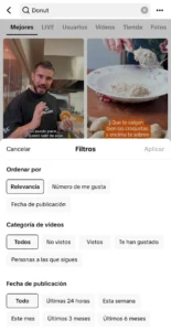 Comment utiliser les filtres de recherche Tiktok pour trouver une vidéo spécifique