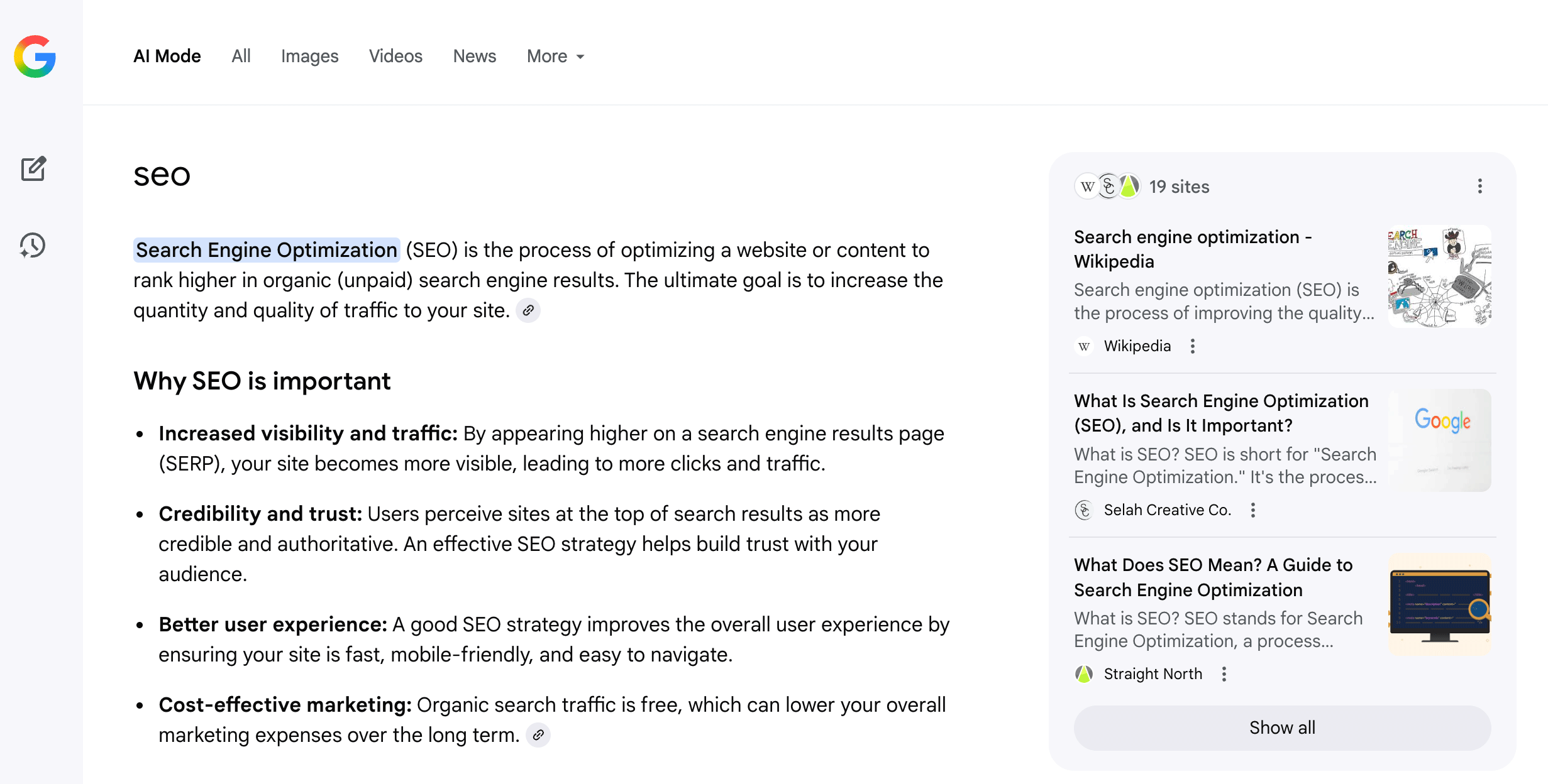 Google Ai Mode Requête Position normale