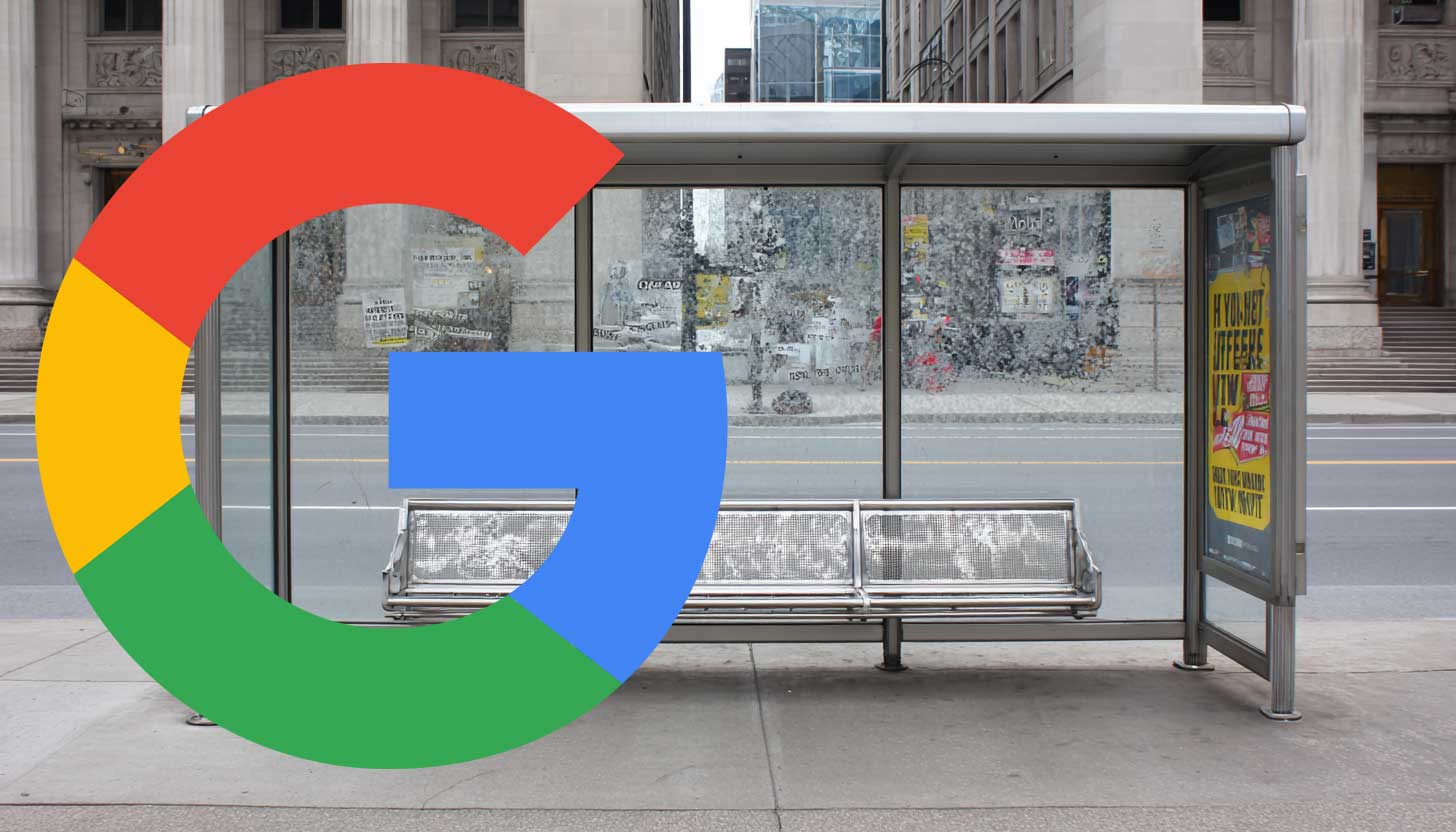 Google Bus Stop Ads