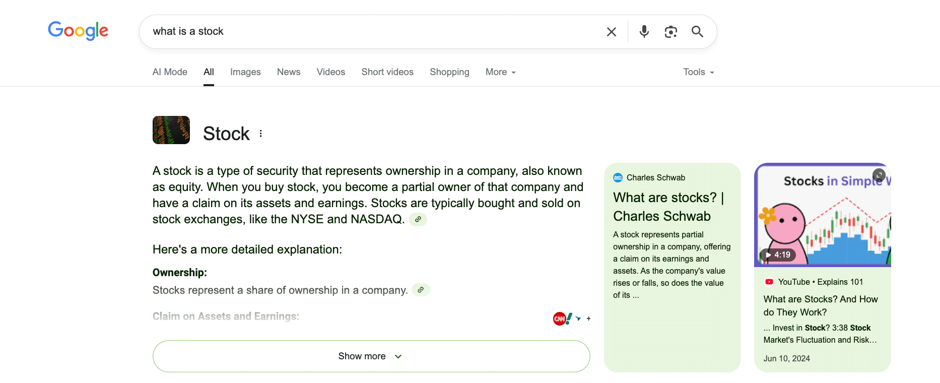 Nouveau test de bureau d'aperçu de l'IA combinant le panneau de connaissances