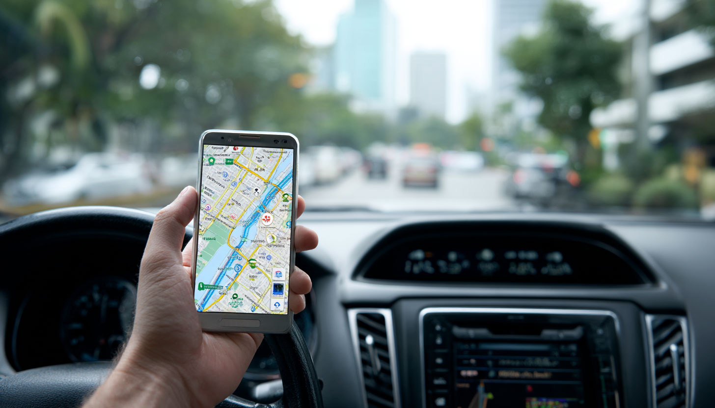 Google Maps Driving Directions In Car