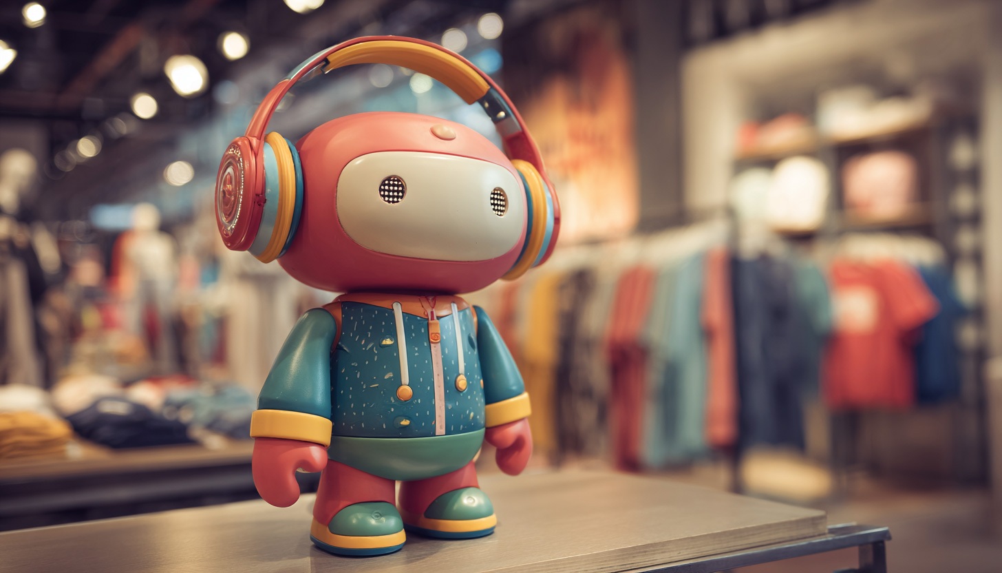 Google Robot Earphones Retail Store