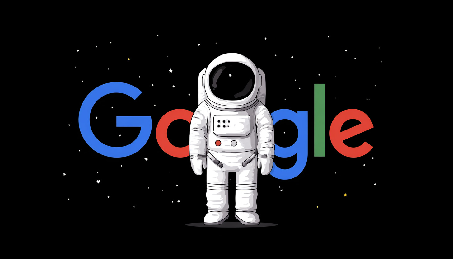 Google Logo Astronaut