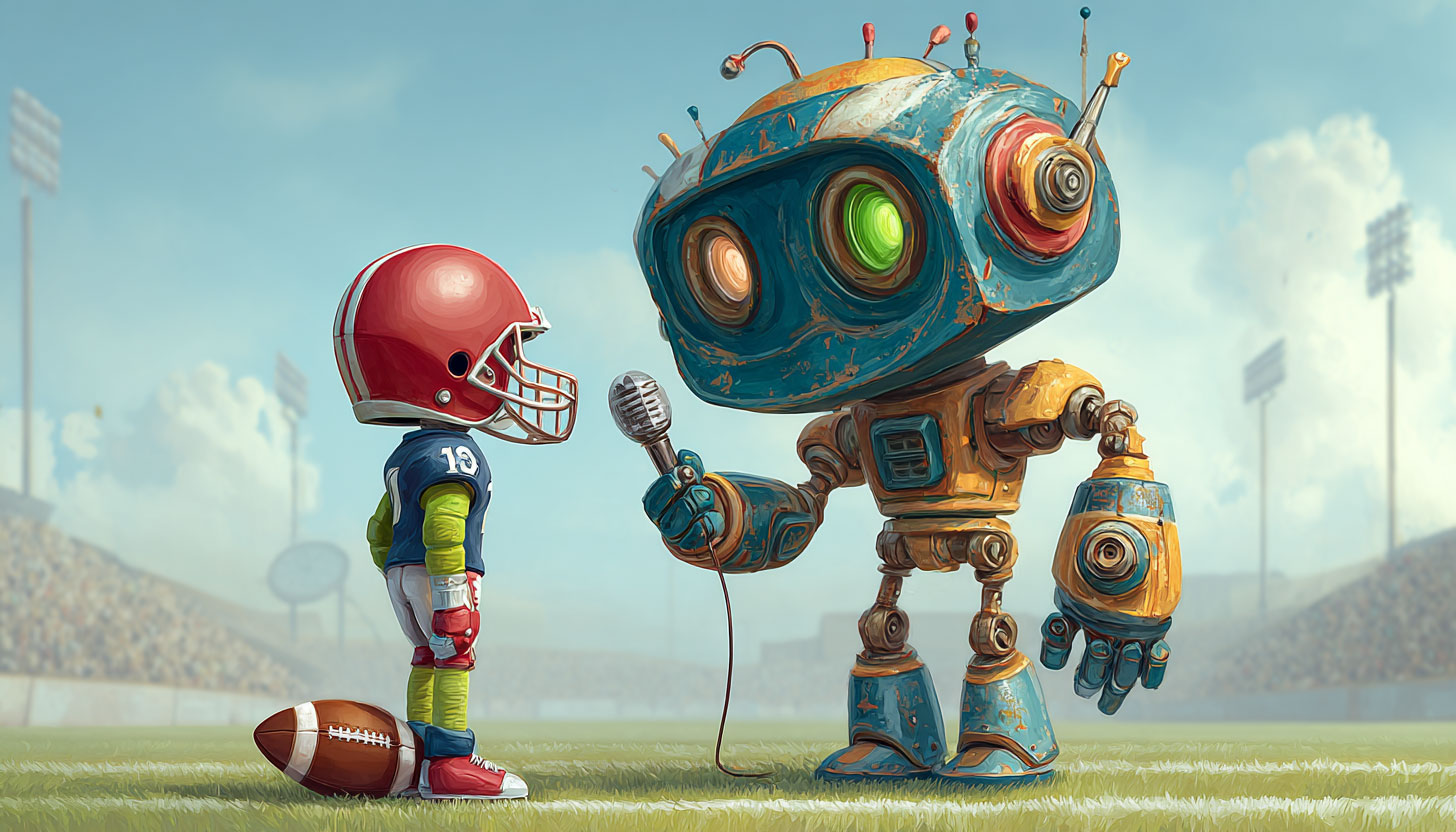 Robot Interviewing Player