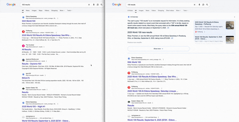 100 Résultats Google Vidéo param