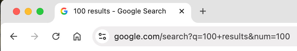 100 Résultats Google Param