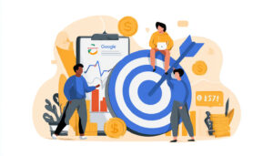 Page de recommandation d'une nouvelle stratégie d'investissement Google Ads