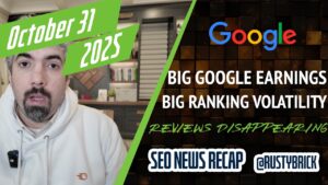 Récapitulatif vidéo Buzz News : revenus de Google et Microsoft, rapport du groupe de requêtes, piratage de Disney Sitelink, disparition des avis et volatilité du classement