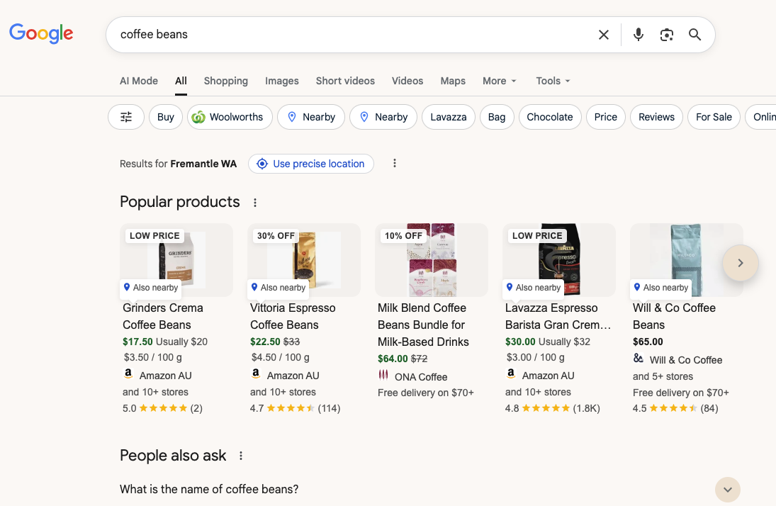 Recherche Google Fond coloré teinté