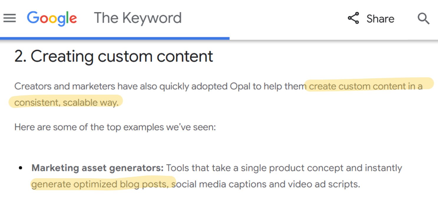 Point culminant de l'article de blog