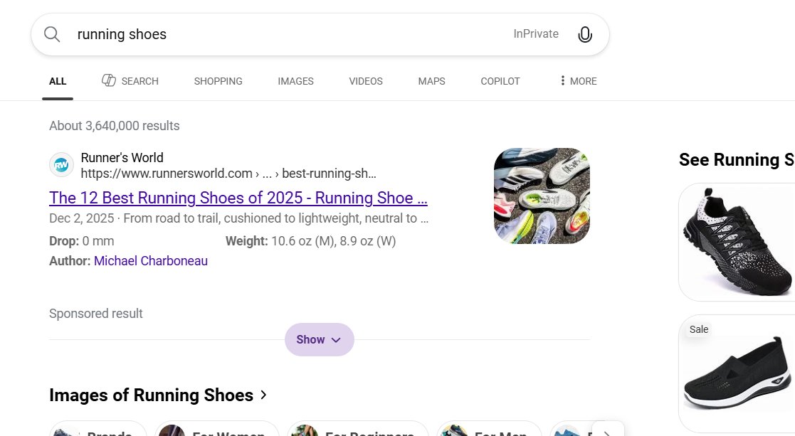 Tests Bing Masquer le bouton des résultats sponsorisés Afficher