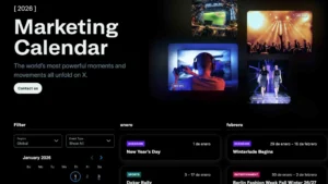 Le réseau social X lance un Calendrier Marketing pour 2026