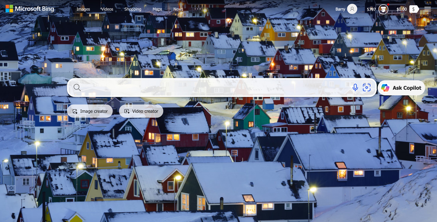 Bouton Bing Demander au copilote