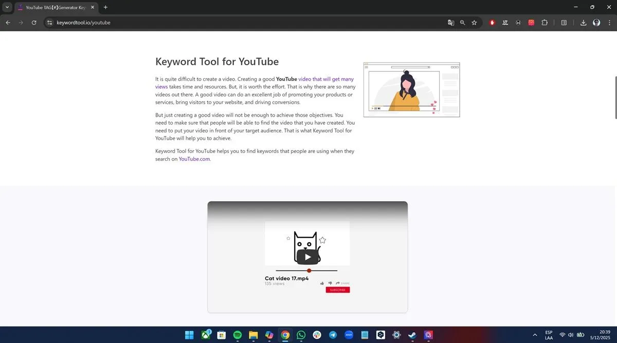 Analyseur de mots clés