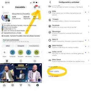 Comment basculer entre différents comptes sur Instagram