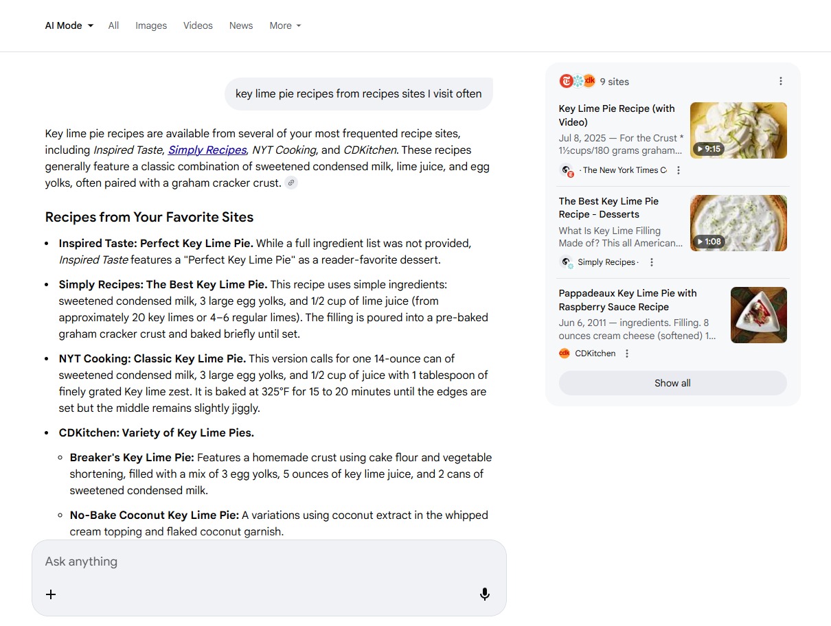 Google Personal Intelligence Recettes Frankenstein Mode Ai
