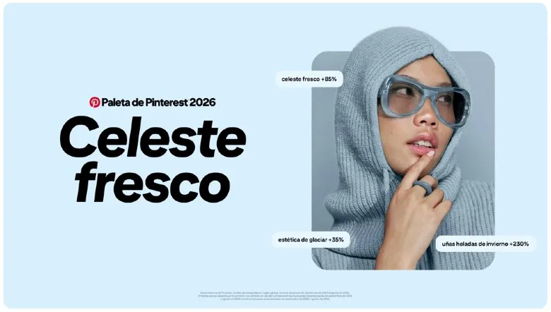 Palette Pinterest fraîche bleu clair