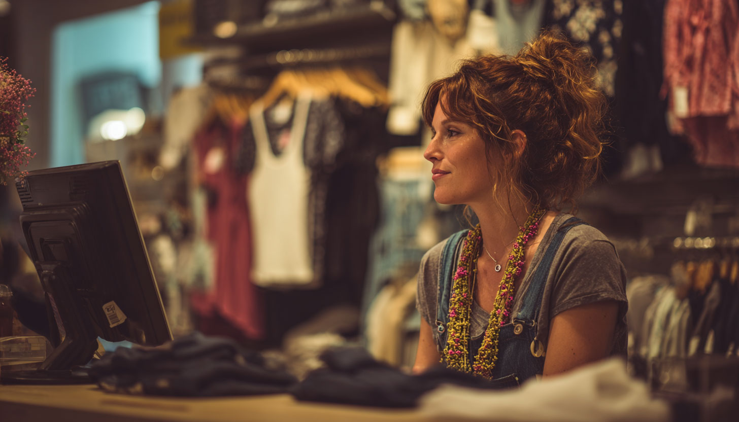 Woman Owner Retail Store Desk
