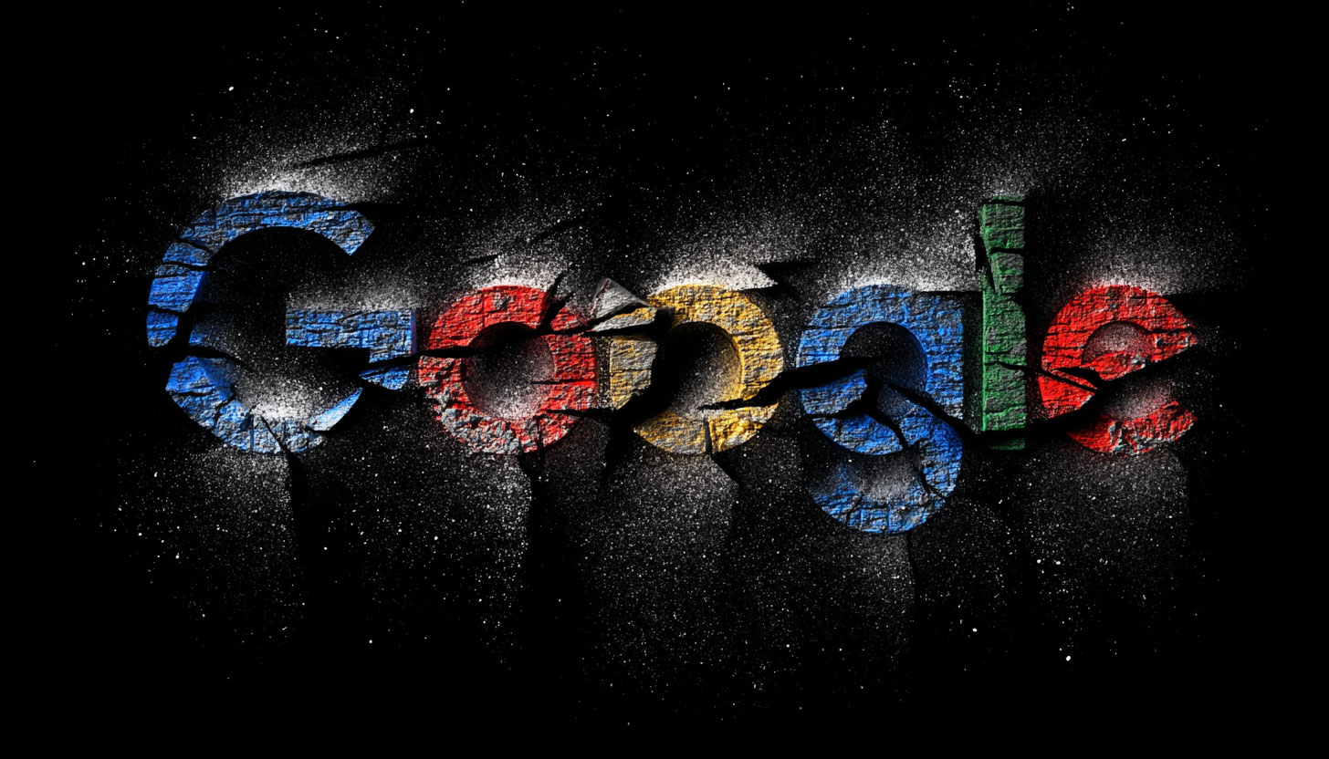 Torn Google Logo