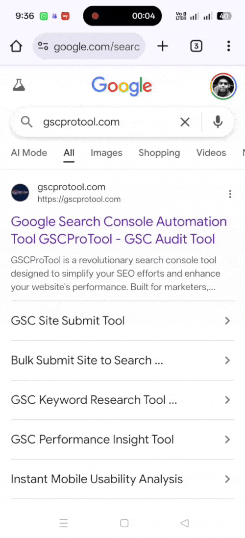 Google teste 10 liens annexes