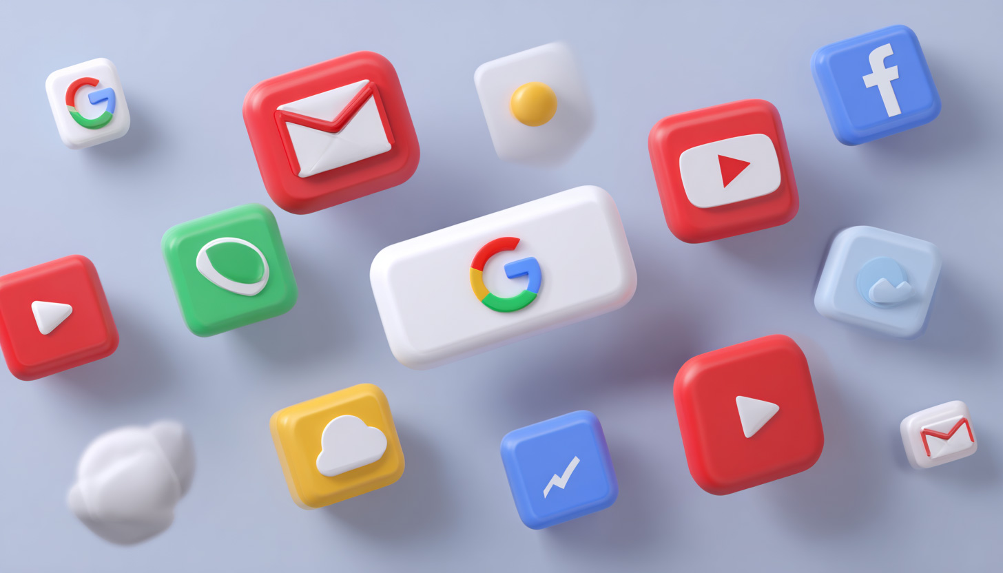 Google Gmail Youtube Drive Icons