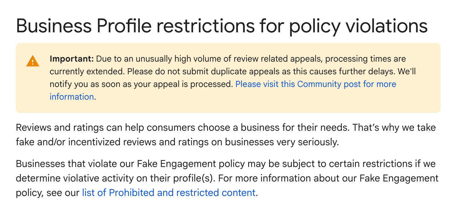 Avis de retard d'appel en Gbp