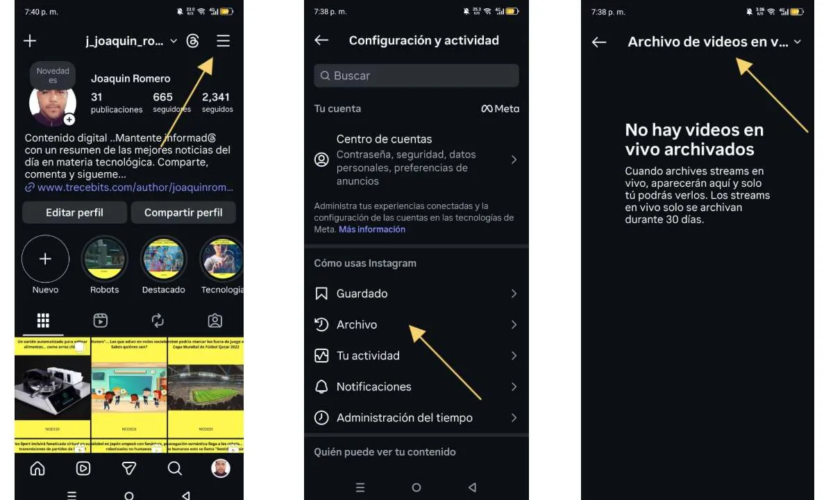 Comment télécharger des directs Instagram déjà créés