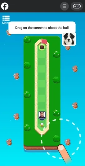 Jeu Mini-Golf Facebook Messenger