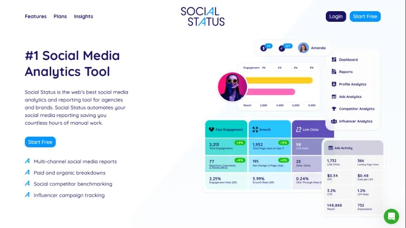 Outil de statut social pour analyser votre compte Instagram