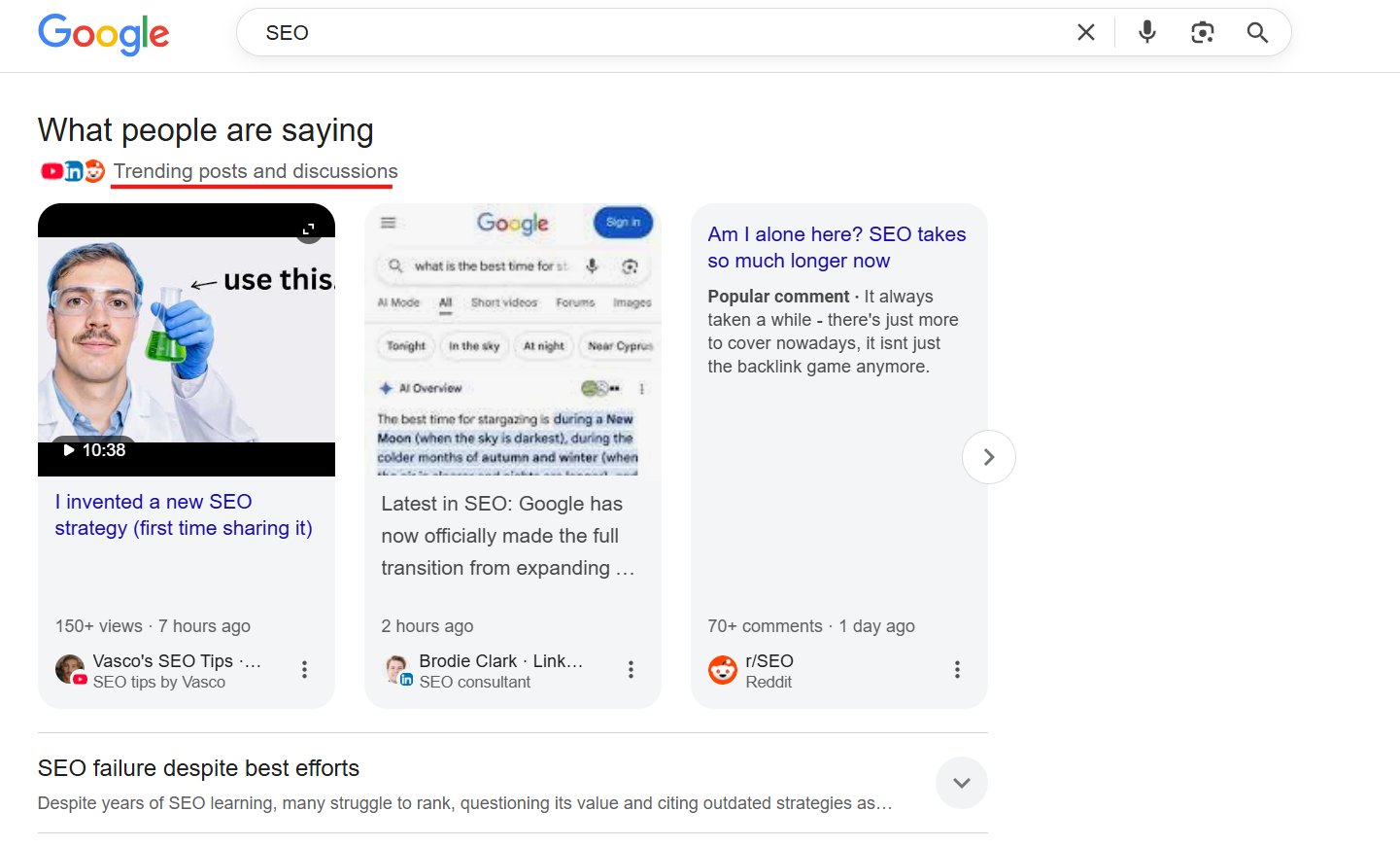 Google Trending Posts Discussions Ce que disent les gens2
