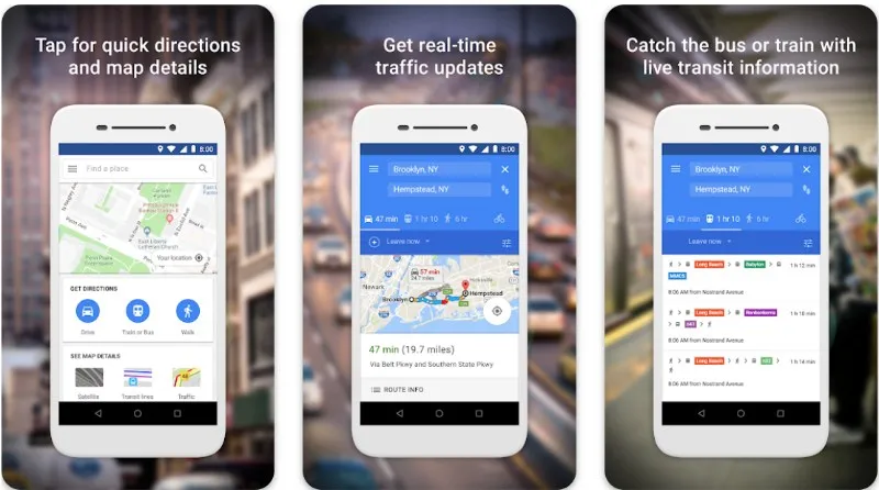 Google Maps Go pour la version légère d'Android