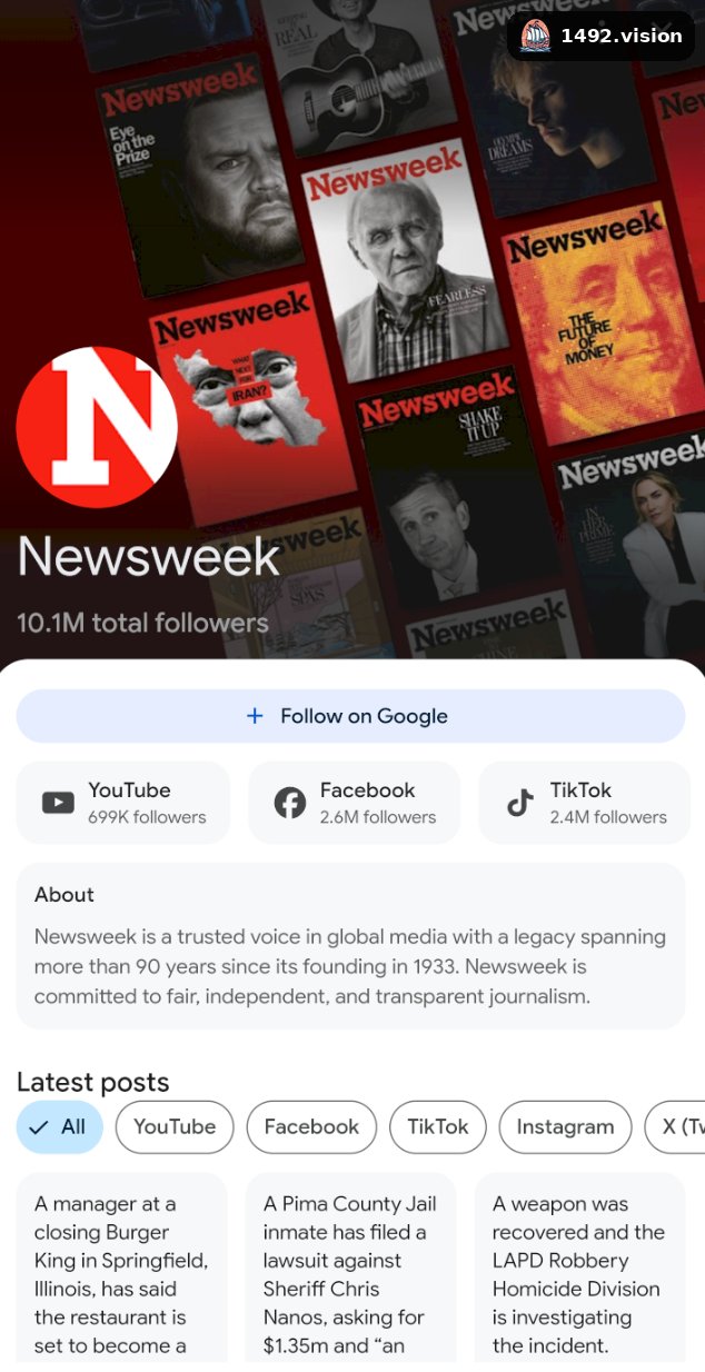 Google Discover Large Publisher Images d'en-tête Mobile