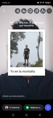 Autocollant de cadre dans les histoires Instagram