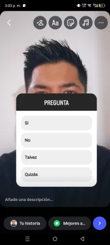 Autocollant de vote sur les histoires Instagram