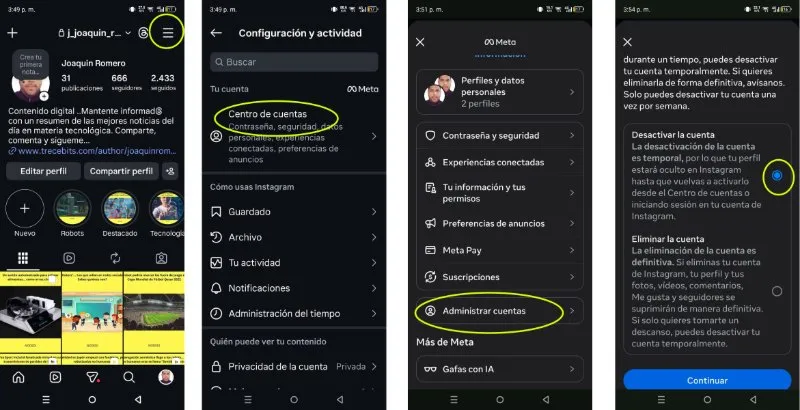 Comment suspendre ou mettre en pause temporairement un compte Instagram